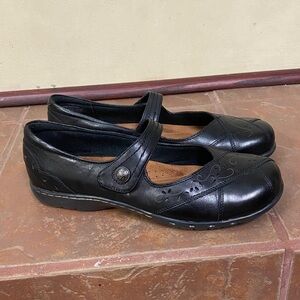 Cobb Hill by Rockport Petra Mary Jane Black Leather Size 8.5